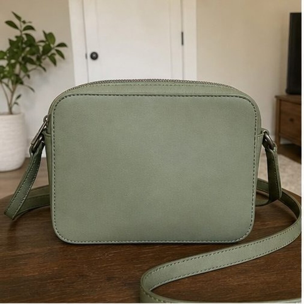 Olive Nylon Crossbody Bag
